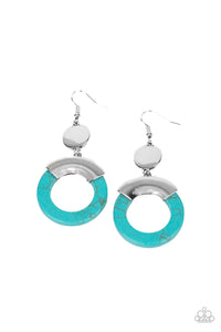 ENTRADA at Your Own Risk - Blue Turquoise Earrings - Sabrinas Bling Collection