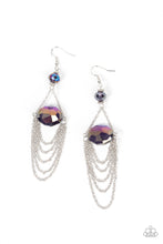 Load image into Gallery viewer, Ethereally Extravagant - Purple Oil Spill Earrings - Sabrina&#39;s Bling Collection