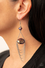 Load image into Gallery viewer, Ethereally Extravagant - Purple Oil Spill Earrings - Sabrina&#39;s Bling Collection