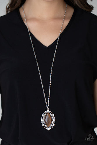 Exquisitely Enchanted - Brown Necklace - Sabrina's Bling Collection