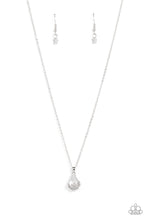 Load image into Gallery viewer, Flower Patch Fabulous - White &amp; Silver Flower Necklace - Sabrina&#39;s Bling Collection