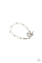 Load image into Gallery viewer, Following My Heart - White Heart Bracelet - Sabrina&#39;s Bling Collection