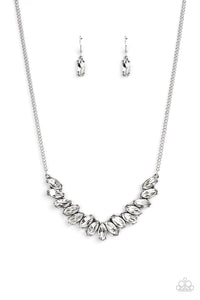 Galaxy Game-Changer - White Marquise Rhinestone Necklace - Sabrina's Bling Collection