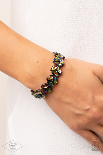 Gilded Gardens - Multi Oil Spill Bracelet - Sabrina's Bling Collection