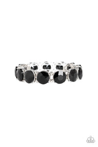 Glitzy Glamorous - Black Bracelet Paparazzi Jewelry - Sabrina's Bling Collection