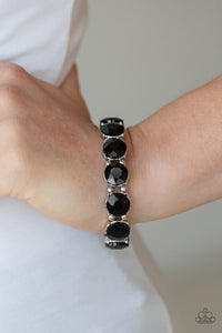 Glitzy Glamorous - Black Bracelet Paparazzi Jewelry - Sabrina's Bling Collection