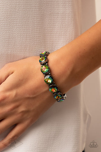 Glitzy Glamorous - Multi Oil Spill Bracelet - Sabrinas Bling Collection