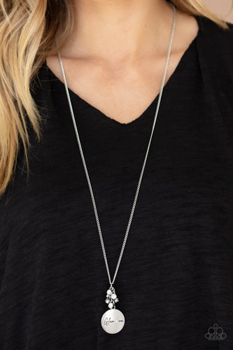 Going For GLAM-ma- White Necklace - Sabrina's Bling Collection