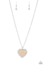 Load image into Gallery viewer, Heart Full of Luster - Brown &amp; Opal Rhinestone Necklace - Sabrina&#39;s Bling Collection