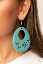 Load image into Gallery viewer, Home TWEET Home - Blue Turquoise Bird Earrings - Sabrina&#39;s Bling Collection