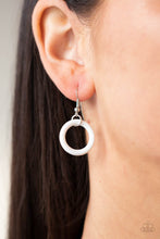 Load image into Gallery viewer, HOOP du Jour - White Necklace - Sabrina&#39;s Bling Collection
