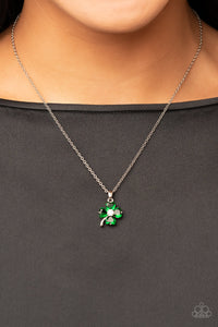 Kiss Me, Im Irish - Green Clover Necklace - Sabrina's Bling Collection