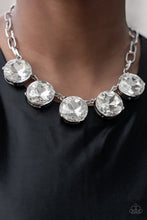 Load image into Gallery viewer, Limelight Luxury - White Rhinestone Necklace - 2022 EMP Exclusive - Sabrina&#39;s Bling Collection