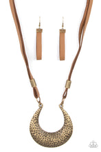 Load image into Gallery viewer, Majorly Moonstruck - Brass Necklace - Sabrina&#39;s Bling Collection
