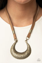 Load image into Gallery viewer, Majorly Moonstruck - Brass Necklace - Sabrina&#39;s Bling Collection