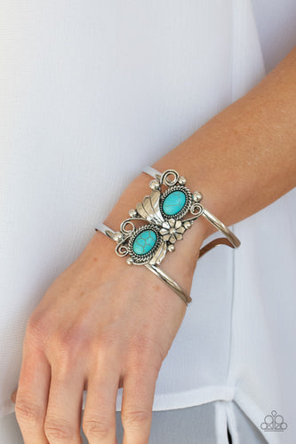 Mojave Flower Girl - Blue Bracelet - Sabrina's Bling Collection