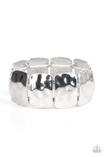 Load image into Gallery viewer, Molten Maverick - Silver Hammered Bracelet - Sabrina&#39;s Bling Collection