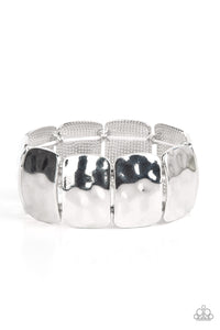 Molten Maverick - Silver Hammered Bracelet - Sabrina's Bling Collection