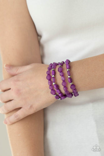 Nice GLOWING! - Purple Bracelet - Sabrina's Bling Collection