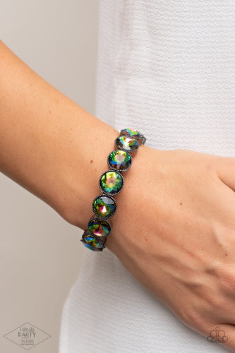 Number One Knockout - Multi Oil Spill Bracelet - Sabrinas Bling Collection