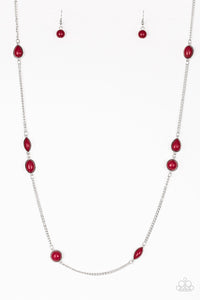 Pacific Piers - Red Necklace - Sabrina's Bling Collection
