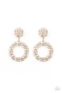 Party Ensemble - Gold Earrings - Sabrina's Bling Collection