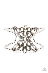 Pleasantly Plains - White Bracelet - Sabrina's Bling Collection