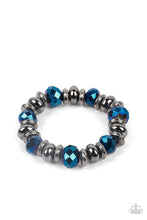 Load image into Gallery viewer, Power Pose - Blue Metallic Bracelet - May 2022 Life Of The Party - Sabrina&#39;s Bling Collection