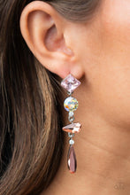 Load image into Gallery viewer, Rock Candy Elegance - Pink Earrings - Sabrina&#39;s Bling Collection