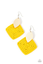 Load image into Gallery viewer, Sabbatical WEAVE - Yellow Earrings - Sabrinas Bling Collection