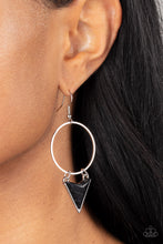 Load image into Gallery viewer, Sahara Shark - Black Stone Earrings - Sabrinas Bling Collection