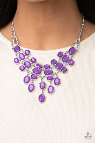 Serene Gleam - Purple Necklace - Sabrina's Bling Collection