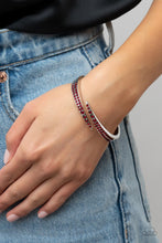 Load image into Gallery viewer, Sideswiping Shimmer - Red Rhinestone Bracelet - Sabrina&#39;s Bling Collection