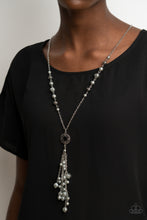 Load image into Gallery viewer, Tasseled Treasure - Silver Necklace - Sabrina&#39;s Bling Collection