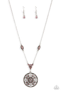 TIMELESS Traveler - Pink Rhinestone Necklace - Sabrina's Bling Collection