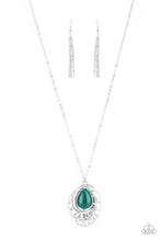 Load image into Gallery viewer, Titanic Trinket - Green Cat&#39;s Eye Stone Necklace - Sabrina&#39;s Bling Collection