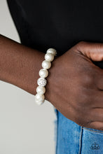 Load image into Gallery viewer, Cake Walk - White Bracelet Paparazzi Accessories - Sabrina&#39;s Bling Collection