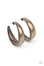 Load image into Gallery viewer, Burnished Benevolence - Brass Earrings - Sabrina&#39;s Bling Collection