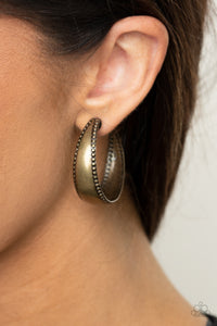 Burnished Benevolence - Brass Earrings - Sabrina's Bling Collection