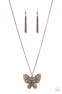 Butterfly Boutique - Copper Filigree Necklace - Sabrina's Bling Collection
