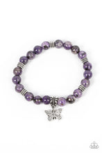 Load image into Gallery viewer, Butterfly Nirvana - Purple Stone Butterfly Bracelet - Sabrina&#39;s Bling Collection