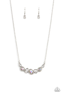 Celestial Cadence - Multi Oil Spill Rhinestone Necklace - Sabrina's Bling Collection