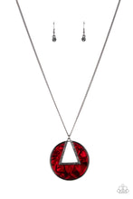 Load image into Gallery viewer, Chromatic Couture - Red &amp; Gunmetal Necklace - Sabrina&#39;s Bling Collection