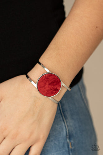 Colorful Cosmos - Red Acrylic Bracelet - Sabrina's Bling Collection