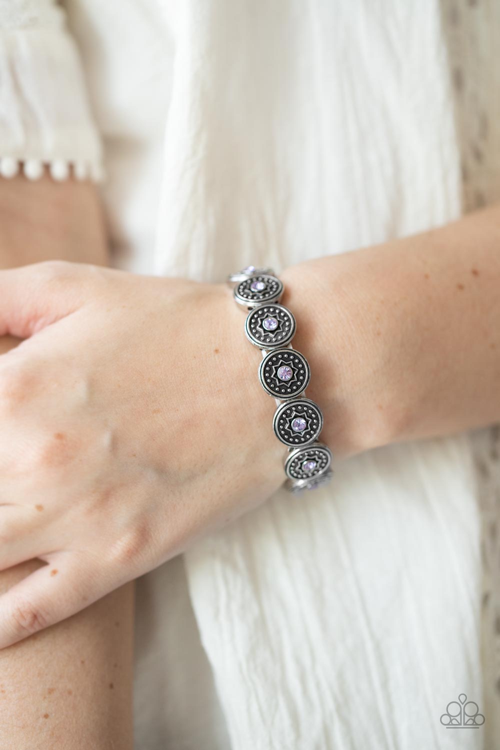 Colorfully Celestial - Purple Bracelet - Sabrina's Bling Collection