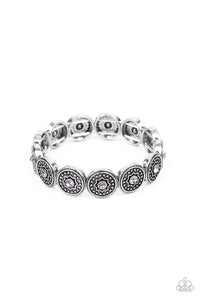 Colorfully Celestial - Purple Bracelet - Sabrina's Bling Collection