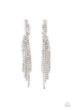 Load image into Gallery viewer, Cosmic Candescence - White Rhinestone Earrings - Sabrina&#39;s Bling Collection