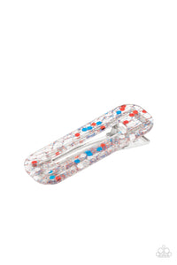 Cue the Sparklers - Multi Patriotic Hair Clip - Sabrina's Bling Collection