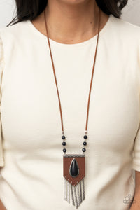 Enchantingly Tribal - Black Necklace - Sabrina's Bling Collection