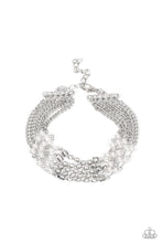 Load image into Gallery viewer, Experienced in Elegance - White Pearl &amp; Rhinestone Bracelet - Sabrina&#39;s Bling Collection